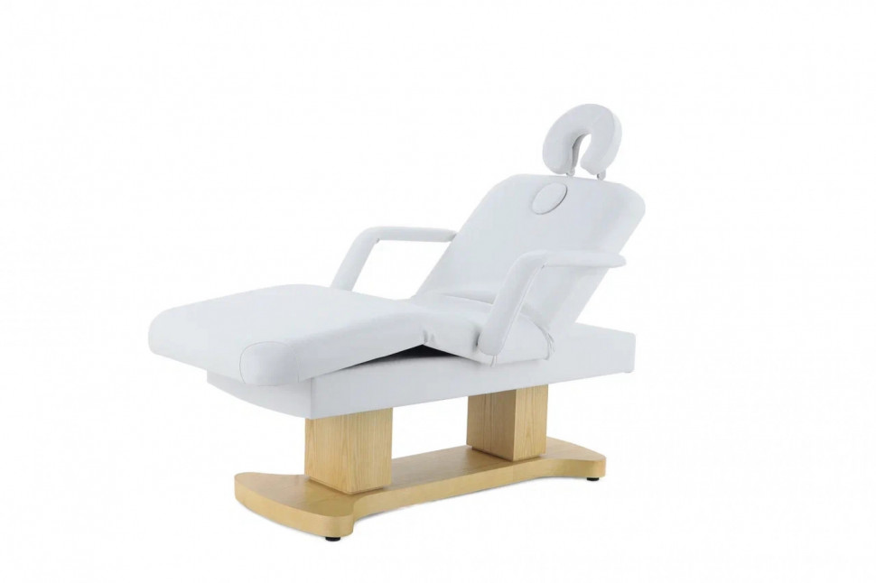 Массажный стол электрический ММКМ-2 "КО-156Д" белый/св.дерево
